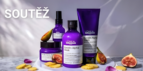 Nov� �ra uhlazen�ch vlas�: L�Or�al Professionnel S�rie Expert Keratin Alpha Sleek + SOUT̎ o sadu produkt� v hodnot� 2380 K�